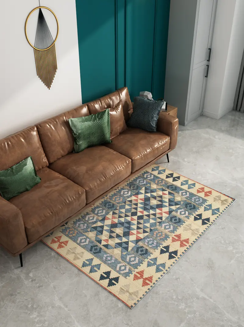 Tappeto Kilim Azzurro