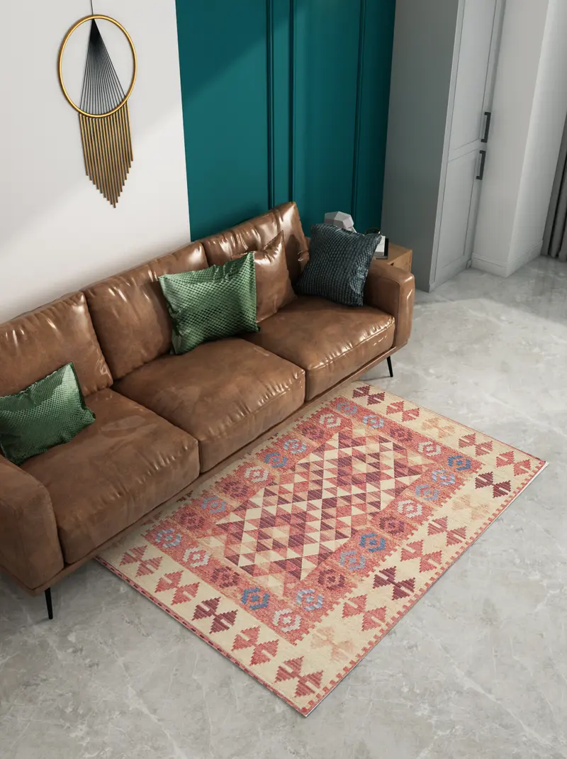Tappeto Kilim Rosa