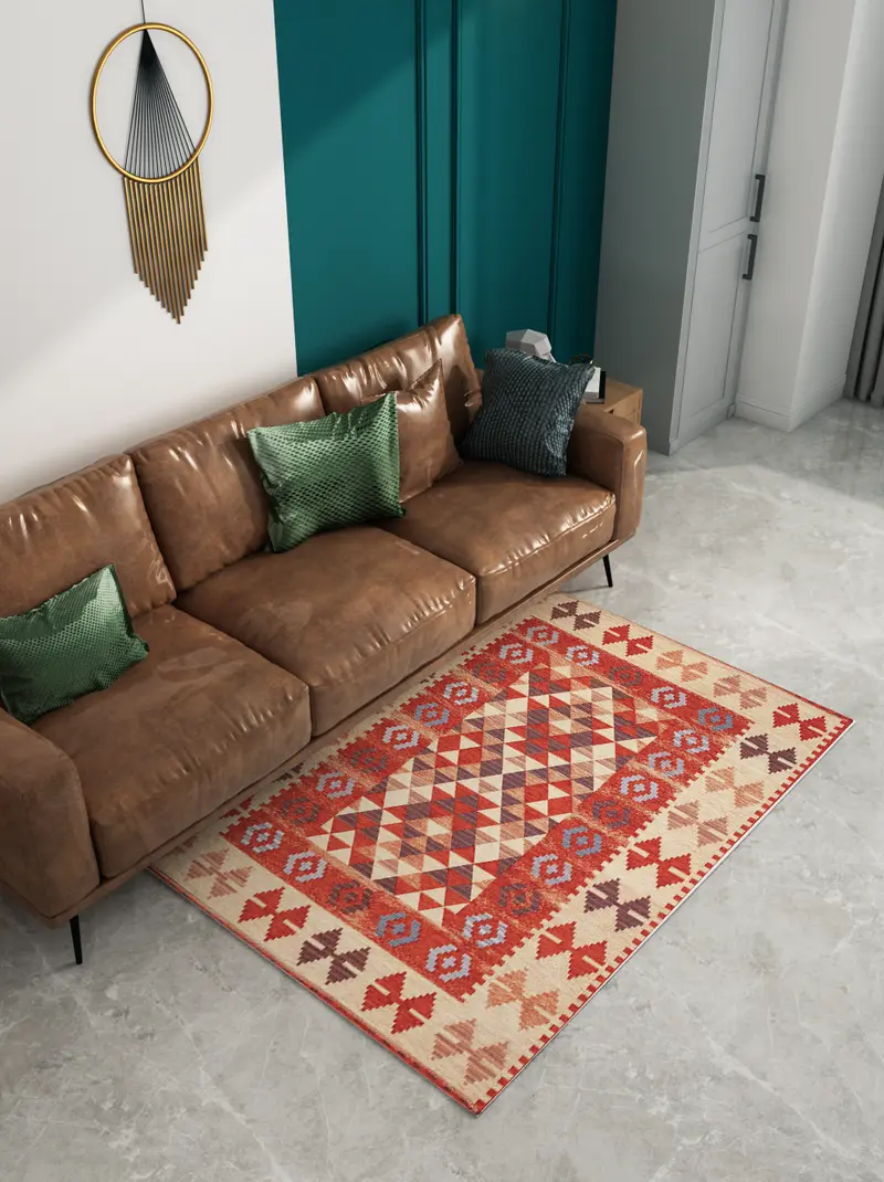 Tappeto Kilim Ruggine