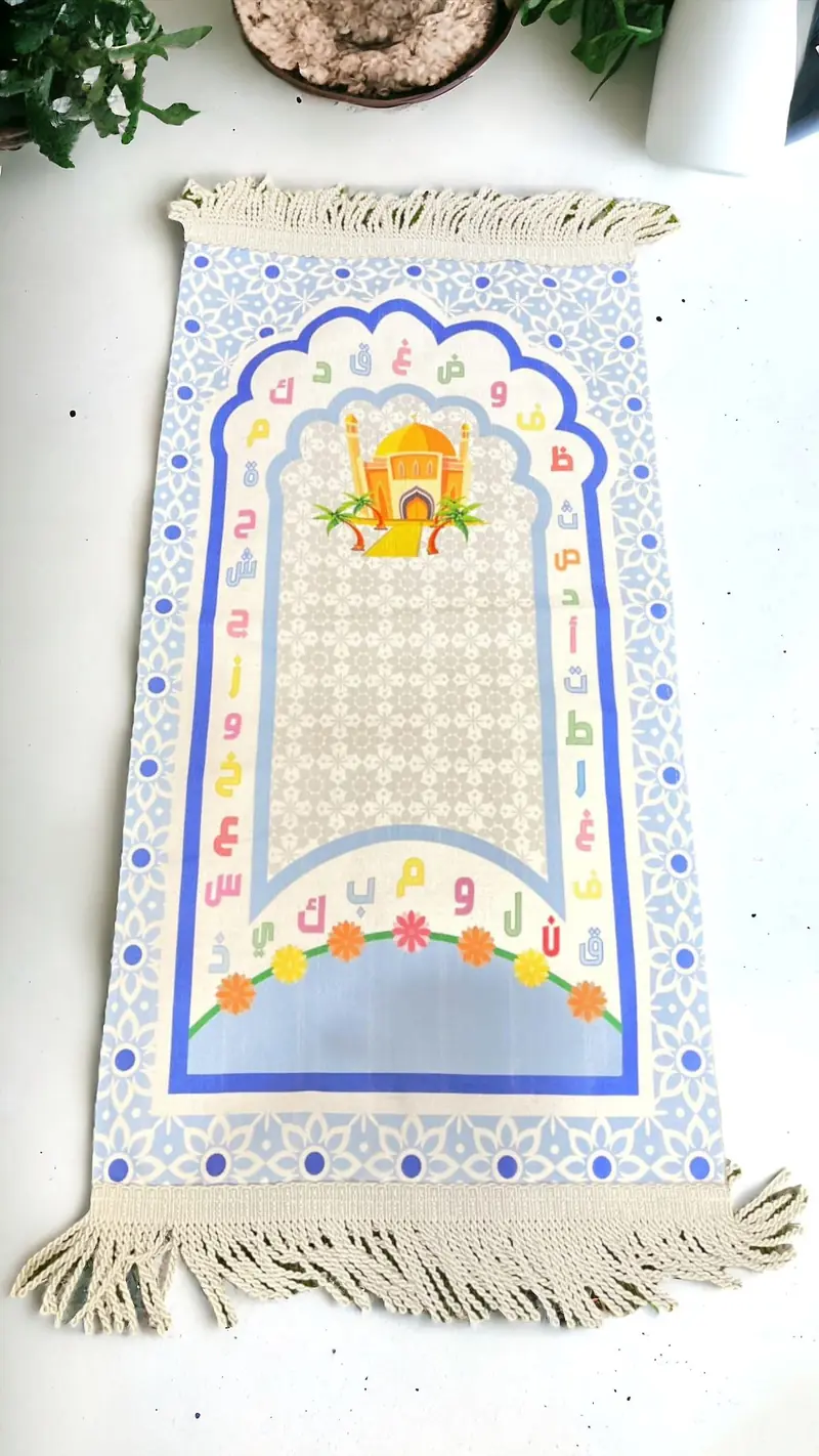 Tappeto preghiera per bambini blu