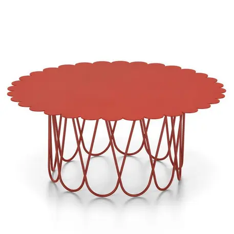 Tavolino Flower Table grande rosso
