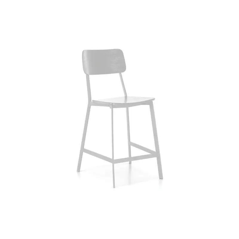 Teka Sgabello, Set di 2 Sgabelli in legno (51cm X 51.5cm H. 97cm)