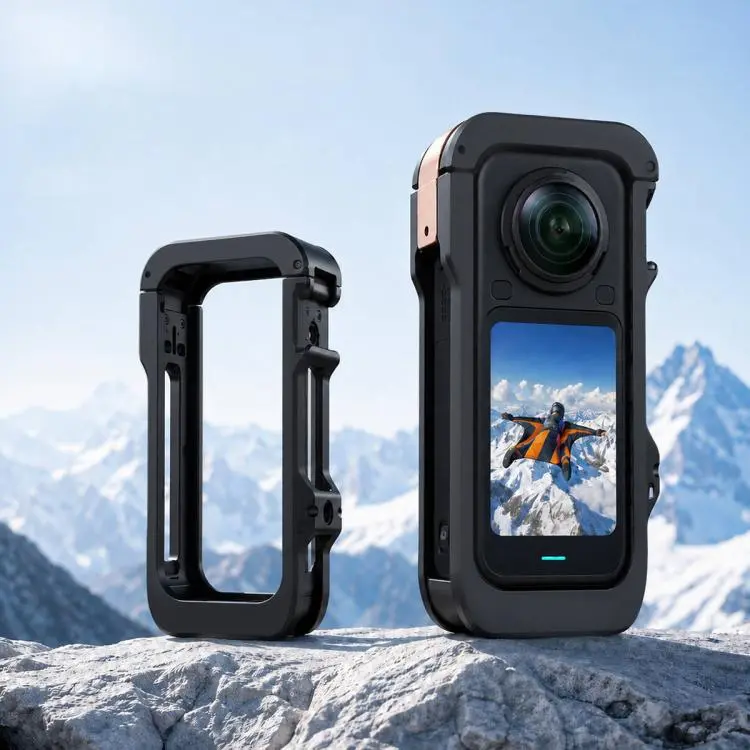 Telaio gabbia in lega di alluminio con copertura protettiva per Insta360 X6