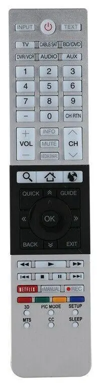Telecomando universale compatibile Toshiba con tasti multimediali