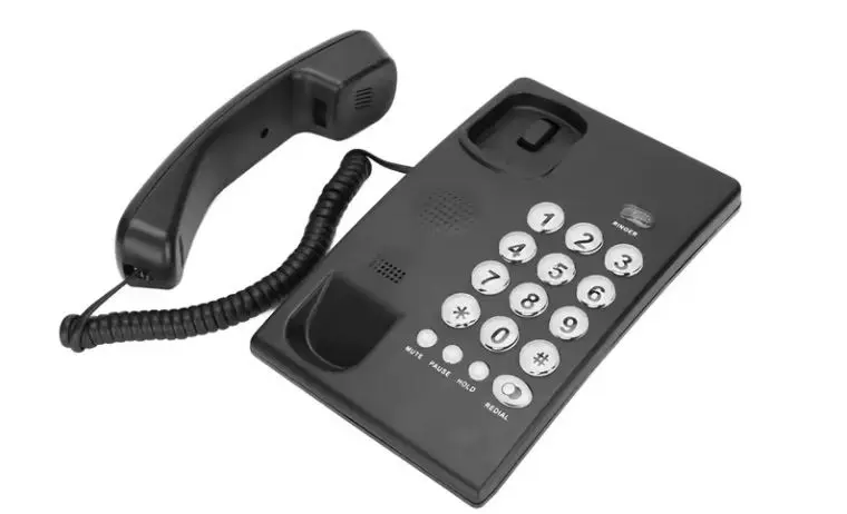 Telefono fisso con filo a pulsanti grandi bianco LE-113