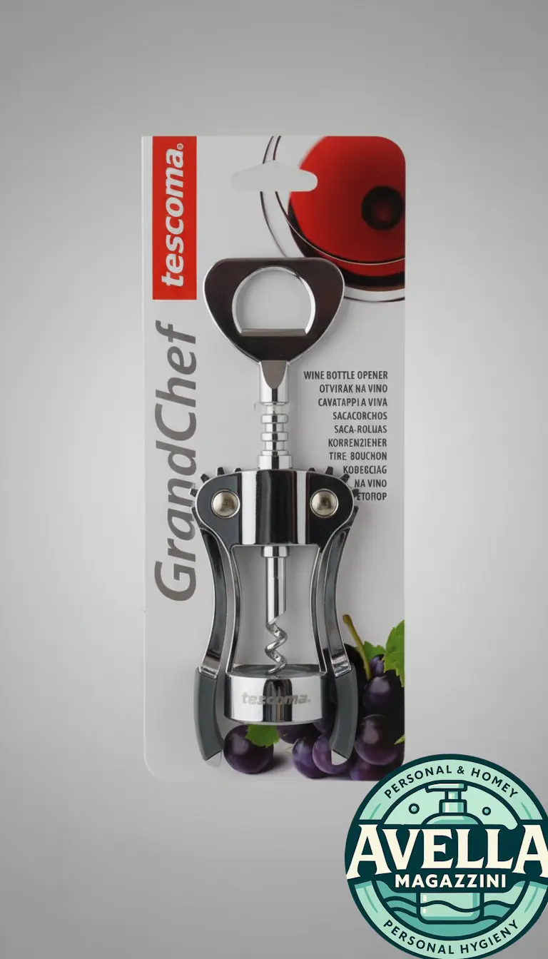 Tescoma GrandChef - Cavatappi a Leva Professionale | Ideale per Tutte le Bottiglie di Vino, Incluso Bottiglie Pregiate e Californiane