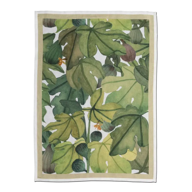 Tessitura Toscana Telerie Ficus Canovaccio da Cucina in Lino