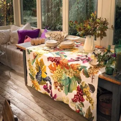 Tessitura Toscana Telerie Runner 45x170cm in Lino Vindemia