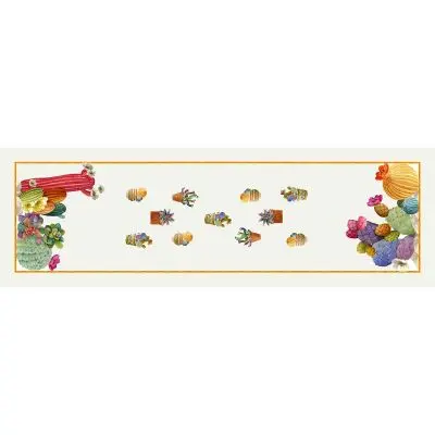Tessitura Toscana Telerie Runner 50x170cm in Lino Kactus