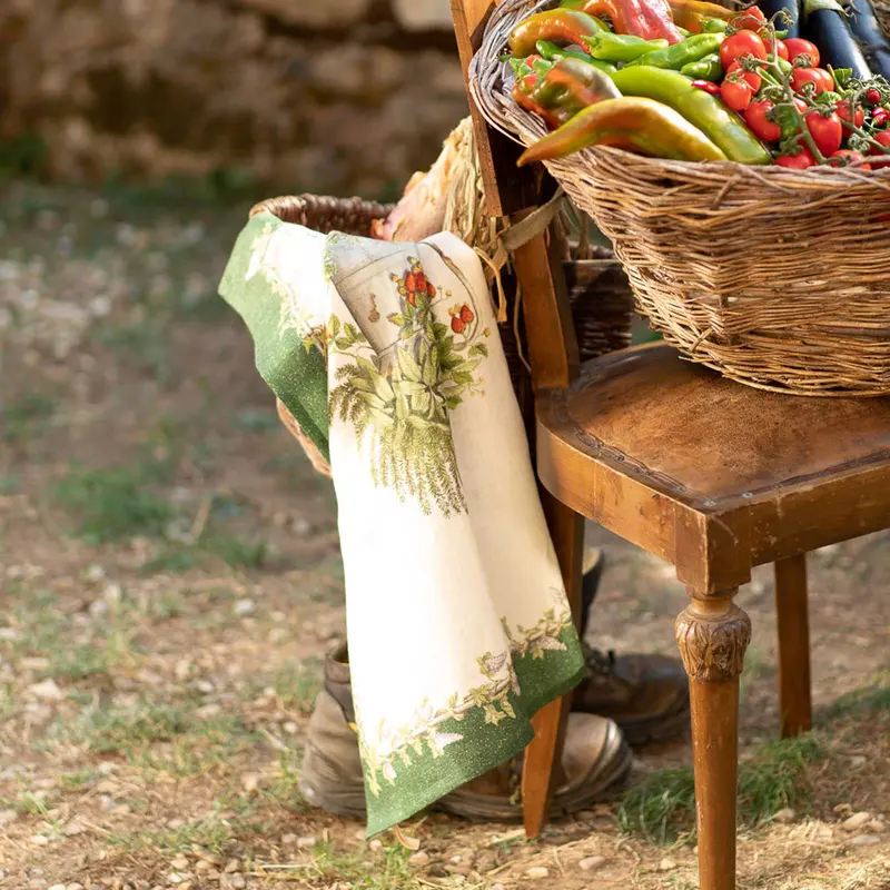 Tessitura Toscana Telerie Strofinaccio Balcon Potager