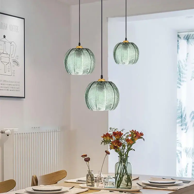 Textured Glass Pendant Light