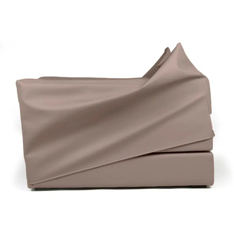 TOUF ECO, Pouf Letto con Copri Pouf in Ecopelle 70x63