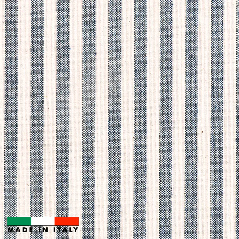 Tovaglia antimacchia resinata, fantasia a righe, Made in Italy