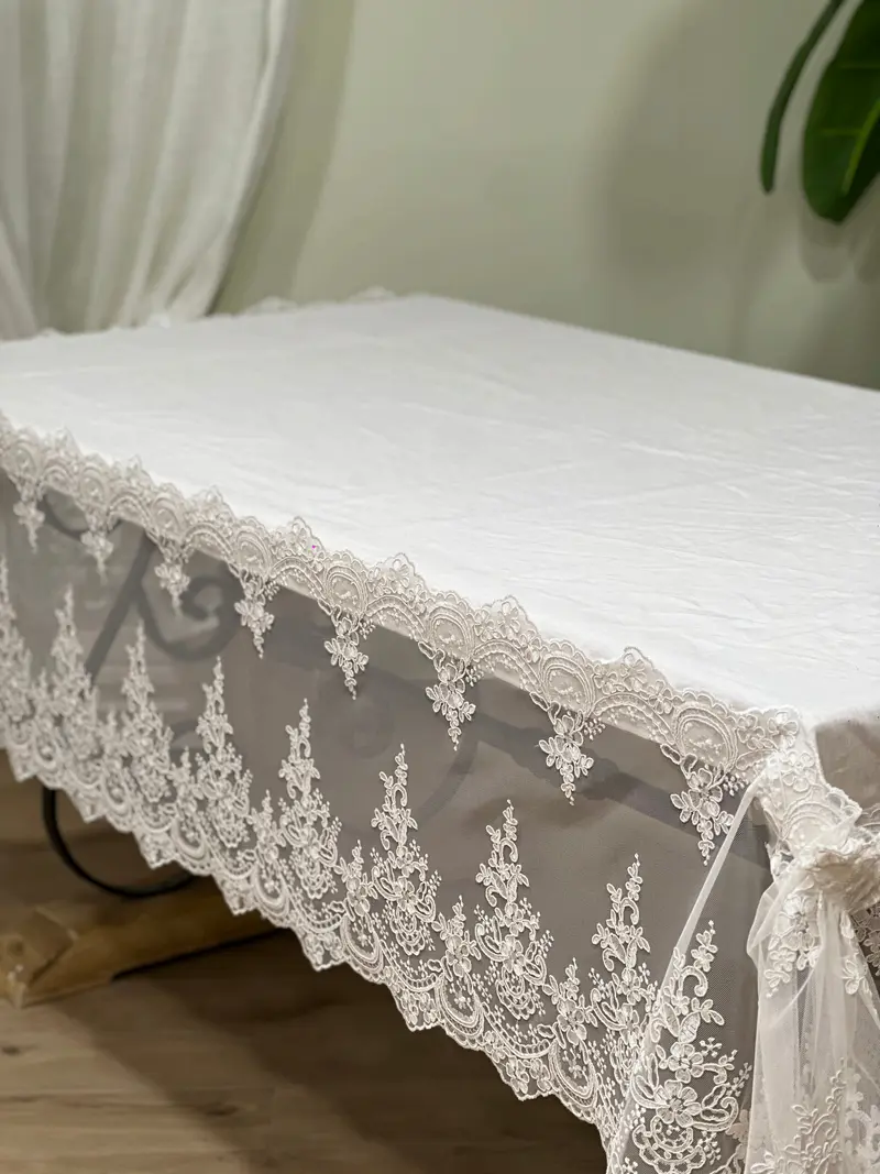 Tovaglia x6 Marika in Puro Lino – Mata Creazioni, 280x190 cm