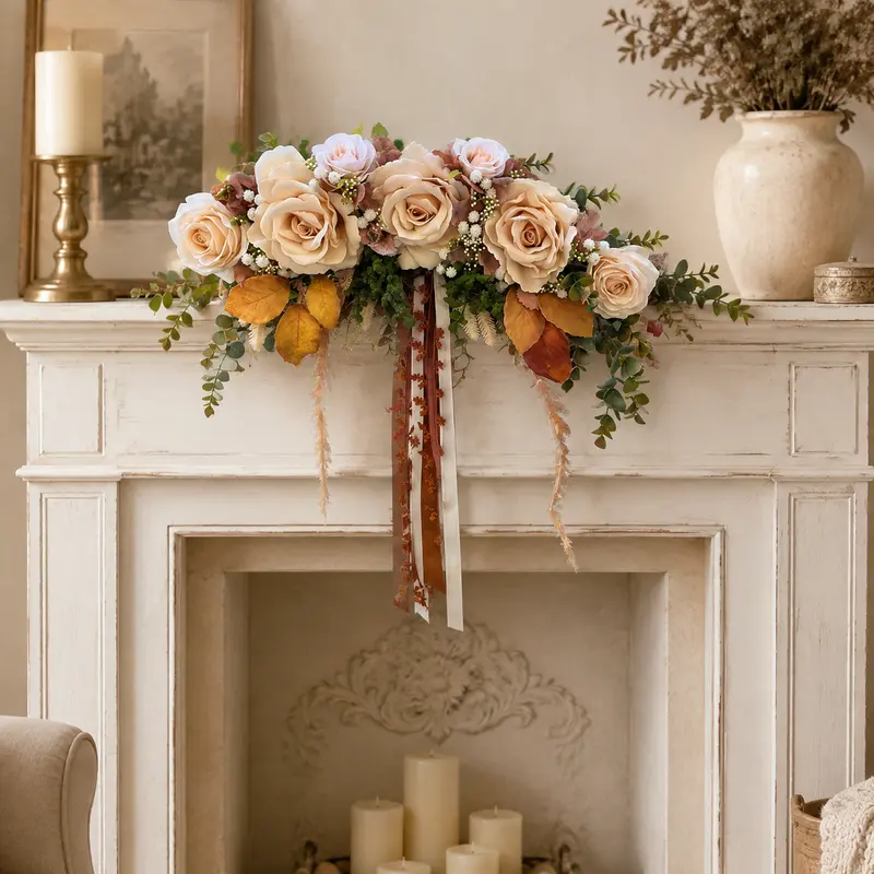 Tralcio Queen Autumn Floreale – Mata Creazioni, 60 cm