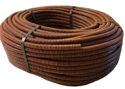 Tubo corrugato pieghevole 20mm 50m marrone per impianti elettrici