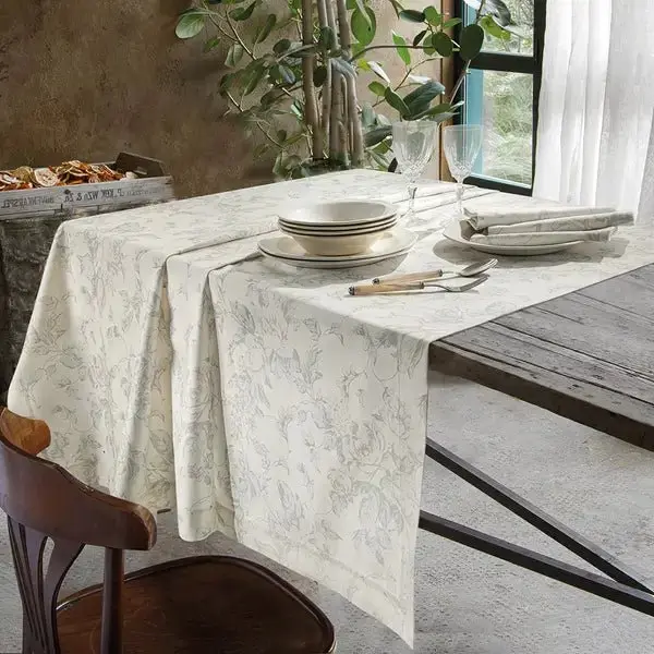 Vallesusa Servizio da Tavola Rotondo x8 Damasco