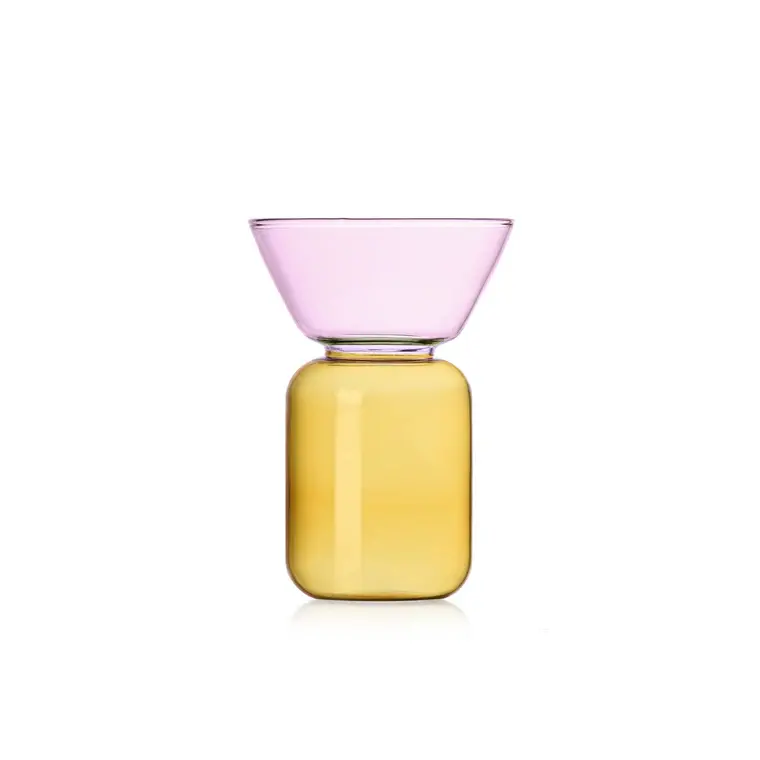 Vaso Gelèe rosa/giallo Ichendorf Milano