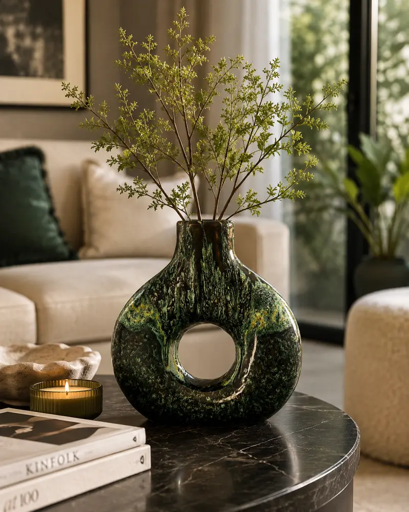 Vaso Green Wave in ceramica