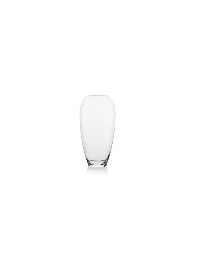 Vaso in Vetro Fidelis H 37cm - Elegante Portafiori Trasparente. Design Moderno