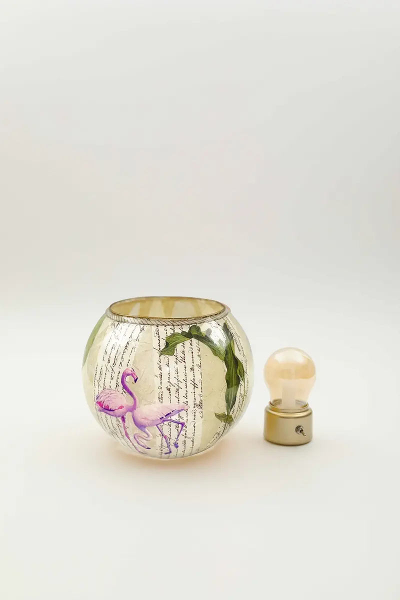 Vaso o Lanterna "flamingo"