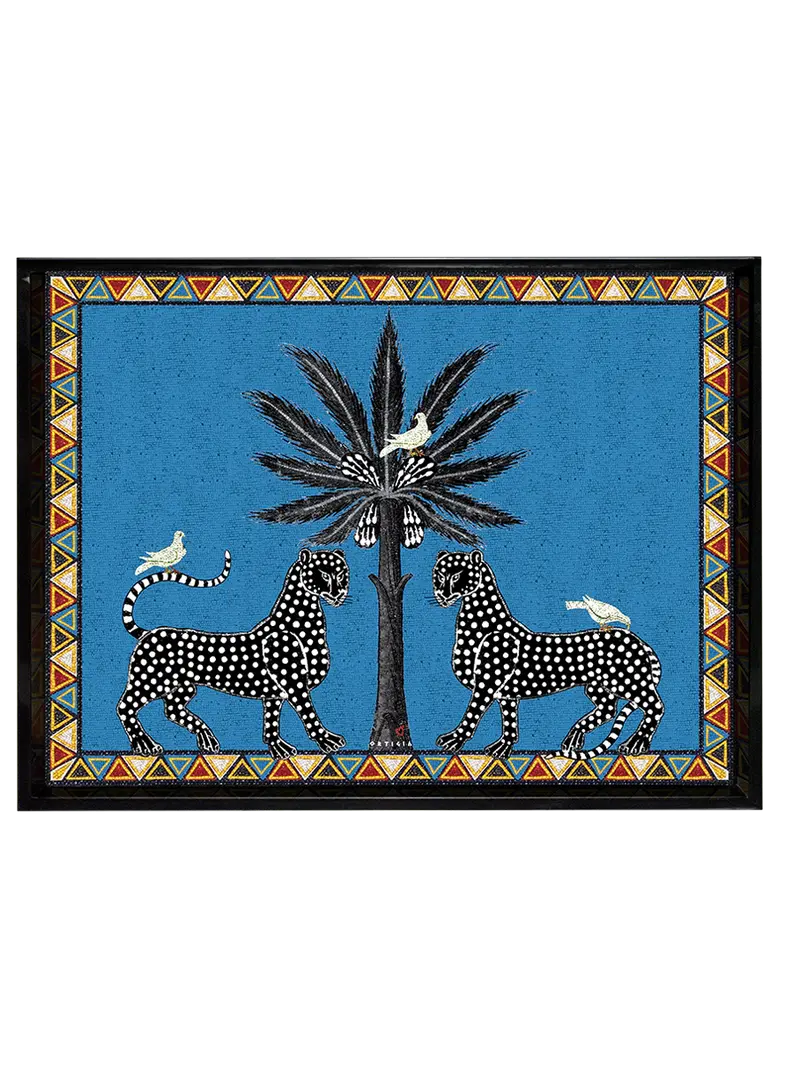 Vassoio Mosaico Blu Large (38 x 28cm)