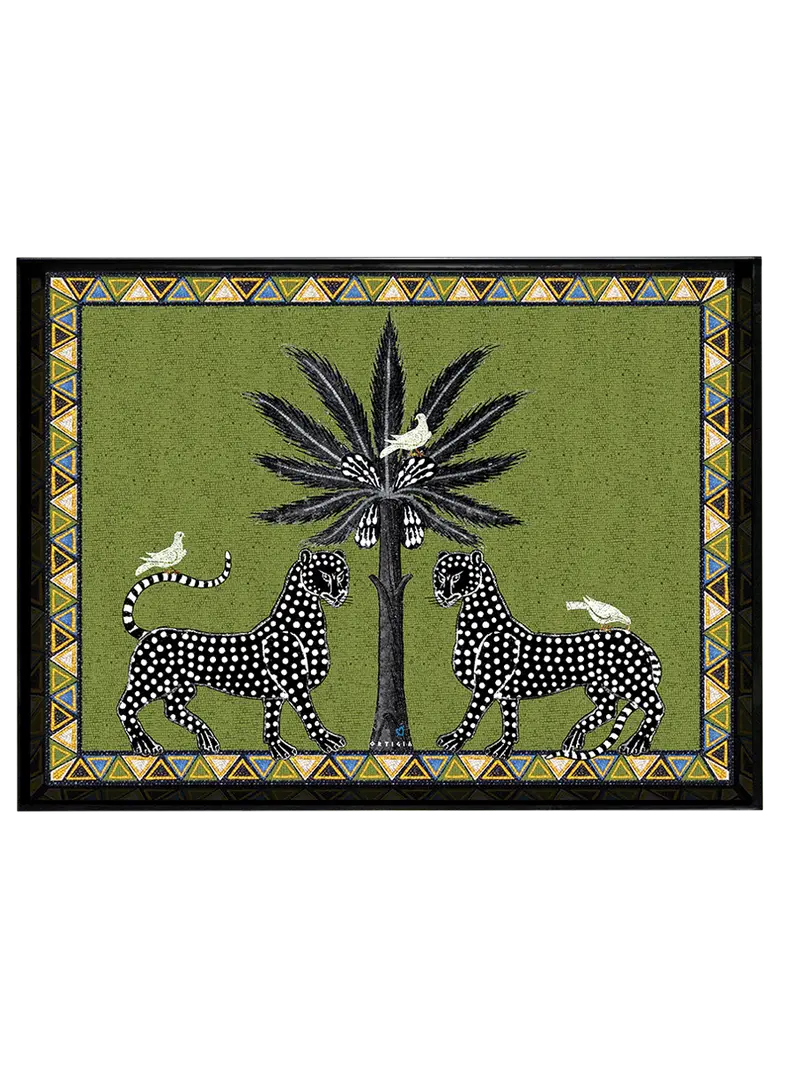Vassoio Mosaico Verde Large (38 x 28cm)