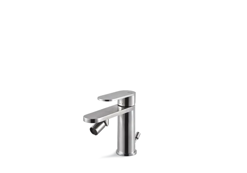 Vema Ayas Steel rubinetto bidet con scarico V28070