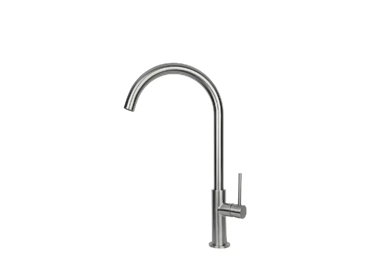 Vema Roy rubinetto cucina canna tonda girevole nero opaco V31021