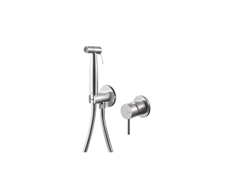 Vema Tiber Steel doccetta igienica con miscelatore V17405