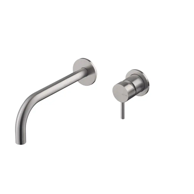 Vema Tiber Steel rubinetto lavabo a parete V17050