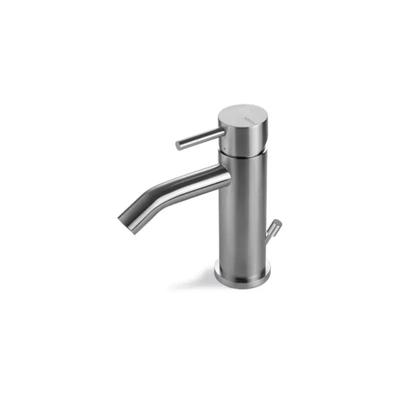 Vema Tiber Steel rubinetto lavabo con scarico V17010