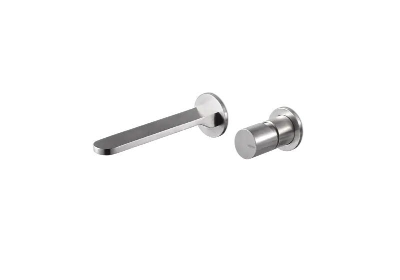 Vema Veny Steel rubinetto lavabo a parete V29050
