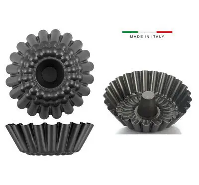 Vespa Stampo Margherita con Tubo 28 cm Alluminio Antiaderente – Tortiera Professionale per Babà e Ciambelloni