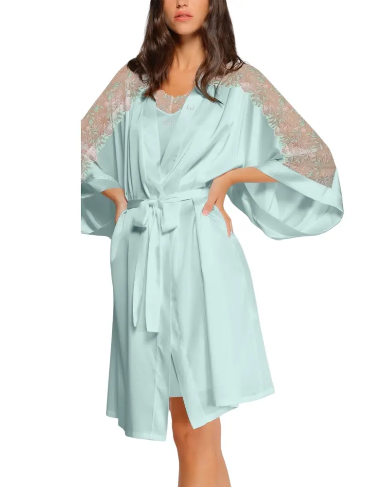 Vestaglia da donna in raso e pizzo con cintura di Liu jo Art. DL 0031