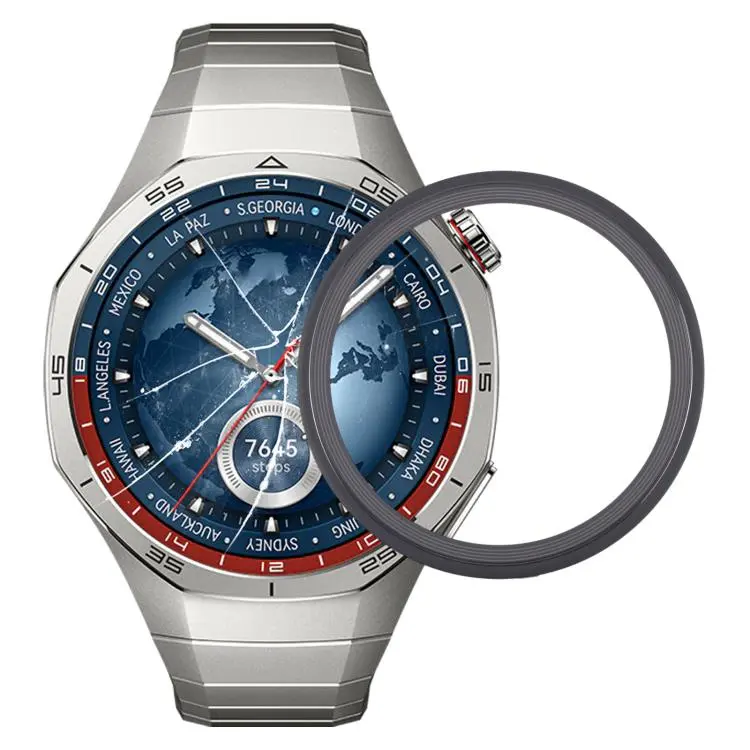 Vetro esterno in zaffiro nero per Huawei Watch GT 5 Pro 46 mm
