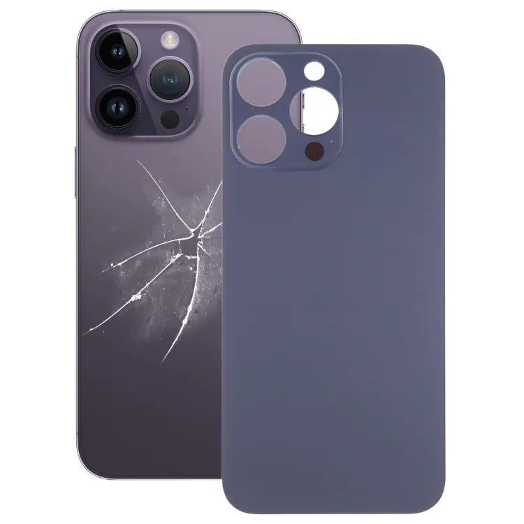 Vetro posteriore per iPhone 14 Pro Max con foro grande fotocamera