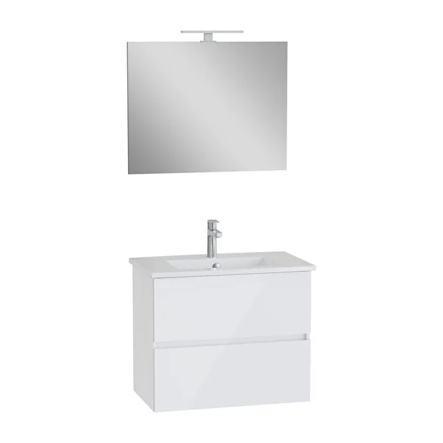 VitrA Mia Plus S mobile lavabo da 80cm con specchio e faretto