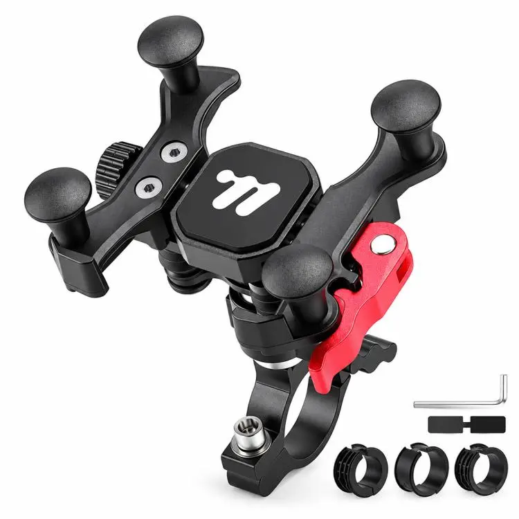 WEST BIKING Bike Phone Mount Shockproof Cycling Navigation Holder for MTB & Road Bikes, Stem Mount, Handlebar Mount, Mirror Mount