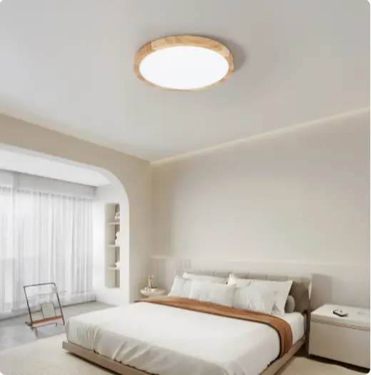 Wood Grain Ceiling Light