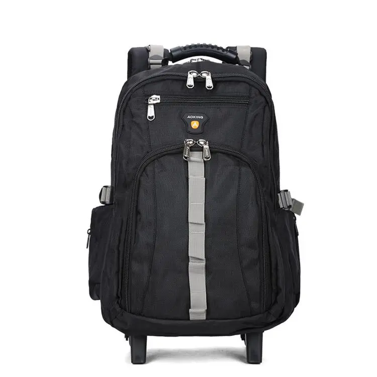 Zaino con ruote, resistente all'acqua, zaino da lavoro, da viaggio, per la scuola, AOKING HLN4558 Large, AOKING HLN4557 Small