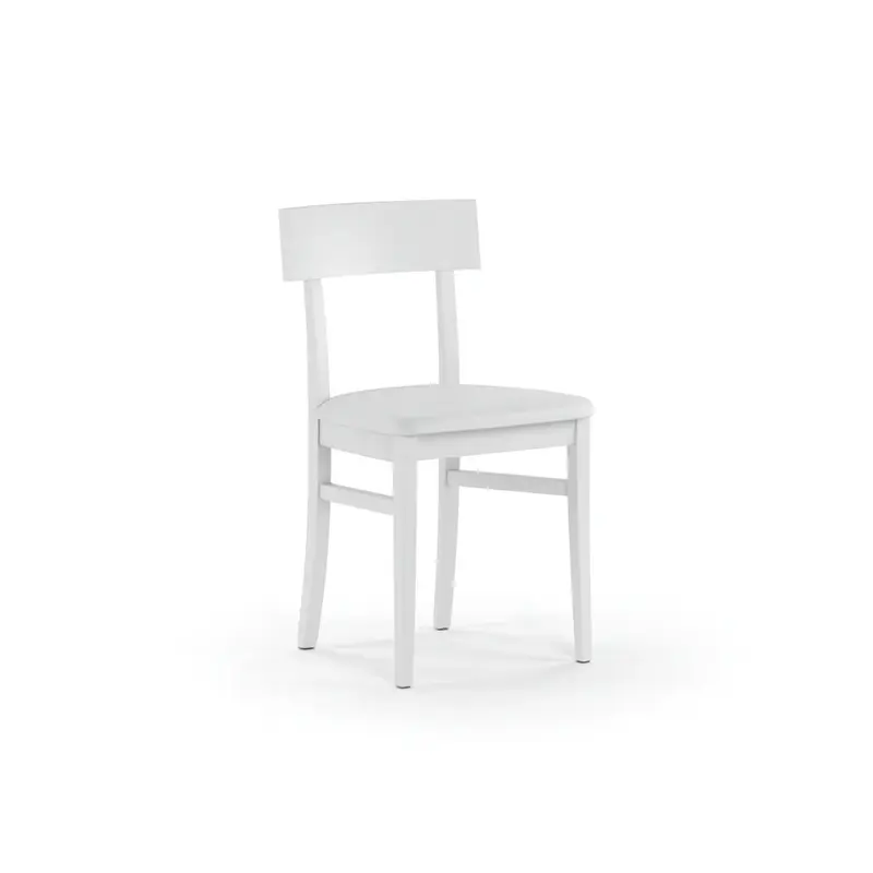 Zaira, Set di 2 Sedie in legno laccato (44cm X 45cm H. 82cm) Made in Italy