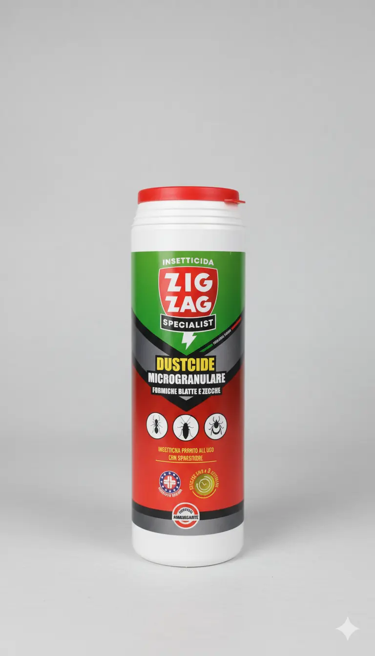 ZIG ZAG Insetticida Microgranulare 1 kg | Contro Scarafaggi, Blatte, Formiche e Zecche | Efficacia Fino a 9 Settimane
