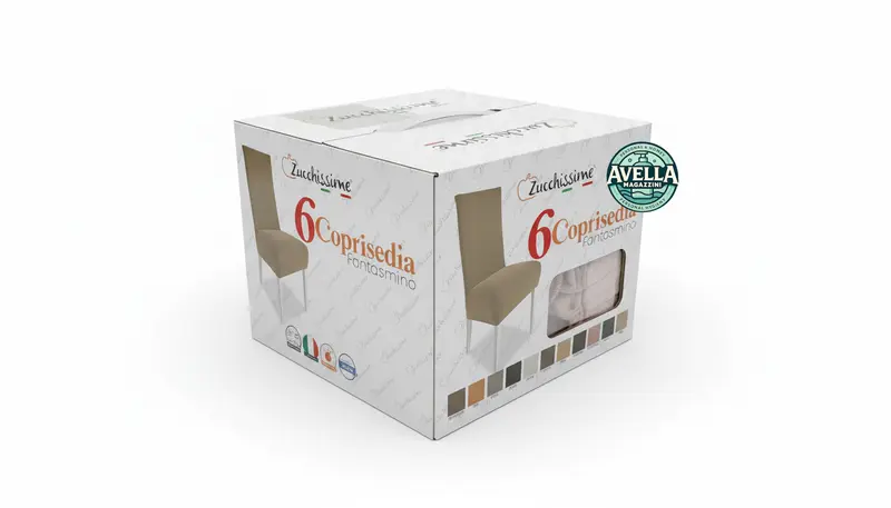 Zucchissime Coprisedia Fantasmino | Set da 6 Pezzi, Elasticizzato, Antimacchia, Vari Colori